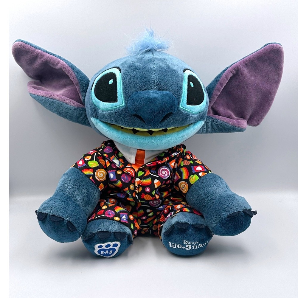 Build A Bear Disney Stitch Plush Interactive Talking Stuffed Animal Tested Works